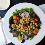 Salads (Green salad with dressing)